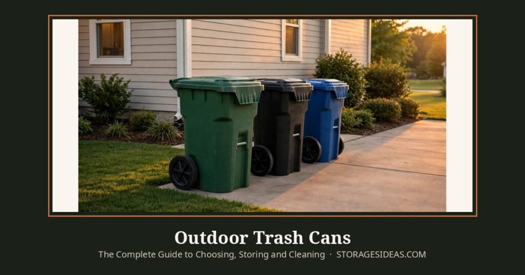 Outdoor Trash Cans: The Complete Guide to Choosing, Storing and Cleaning 2 Outdoor Trash Cans: The Complete Guide to Choosing, Storing and Cleaning