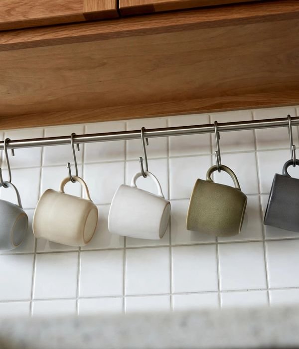 35 Kitchen Storage Ideas for Every Cabinet, Counter and Corner 20 Under-Cabinet Hanging Rail