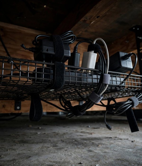 Under-Desk Cable Tray – home office storage ideas