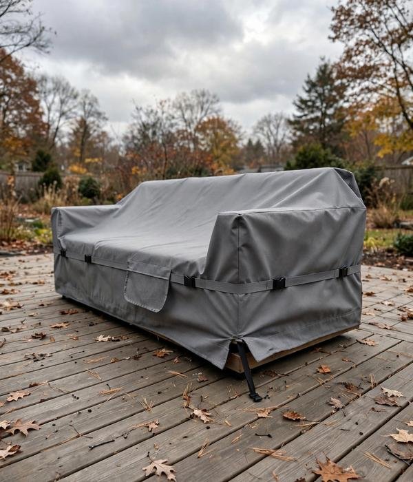 9 Patio Furniture and Cushion Winter Storage Ideas 5 Use Breathable Fitted Covers, Never Plain Tarps