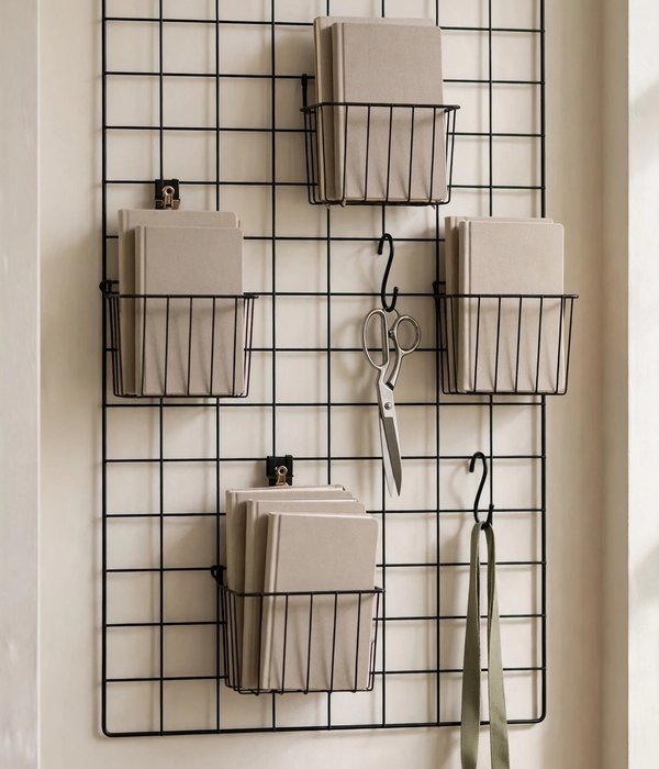 Wall Grid With Baskets
