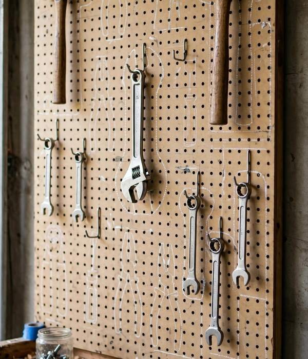 50 Home Organization Ideas for Every Room 45 Wall Pegboard for Tools