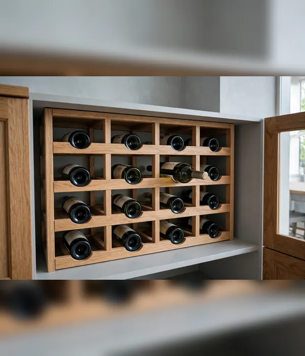 Wine and Champagne Storage Nook – dining room storage ideas